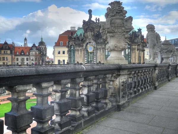 Zwinger Dresden Dresdner Zwinger Saxony Barroco Fortaleza Arquitetura Orangery Pavilhão — Fotografia de Stock