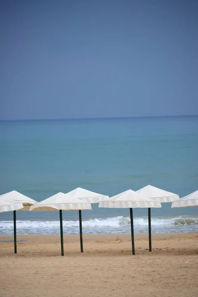 スペインのビーチ Deckchair — ストック写真