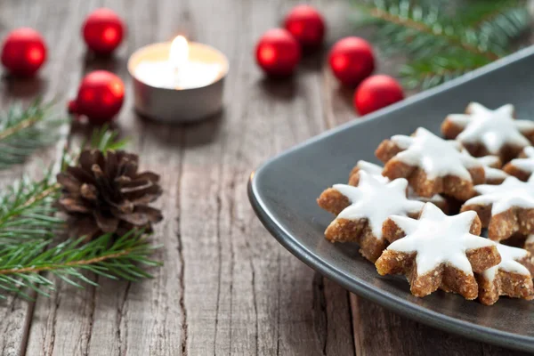 Jul Dekoration Bakgrunden Närbild — Stockfoto