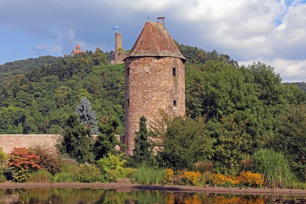 Fästningstornet Blauer Hut Weinheim — Stockfoto