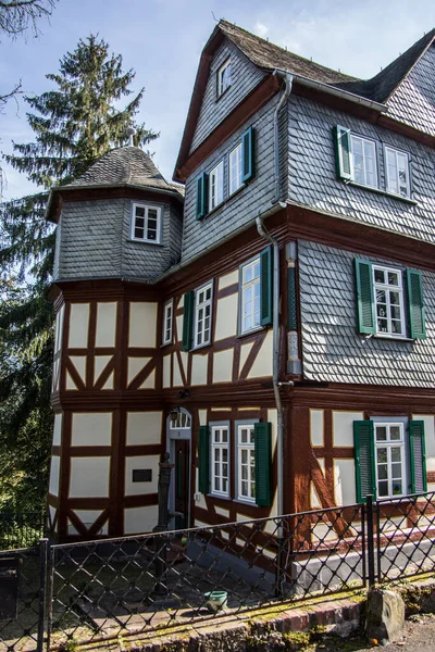 Historische Altstadt Mit Fachwerkhäusern — Stockfoto