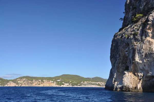 Μαγιόρκα Βραχώδης Ακτή Νοτιοδυτική Ακτή Απότομες Απότομες Ακτές Γεωλογία Βράχοι — Φωτογραφία Αρχείου