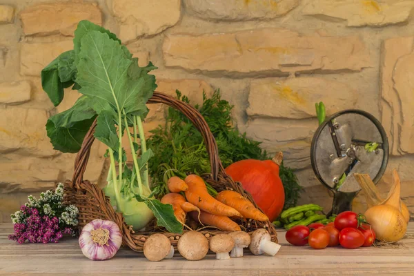 Färska Frukter Och Grönsaker — Stockfoto