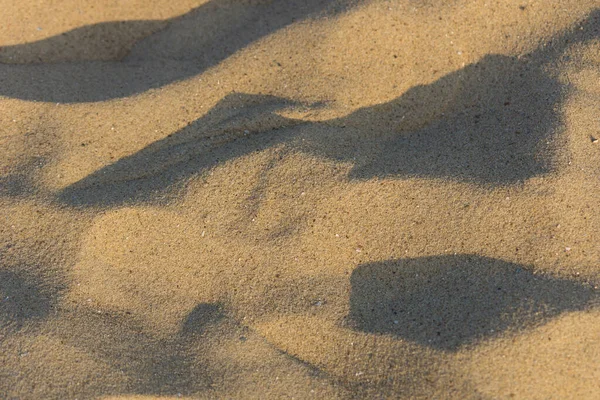 Close Van Een Zandstrand Avond — Stockfoto