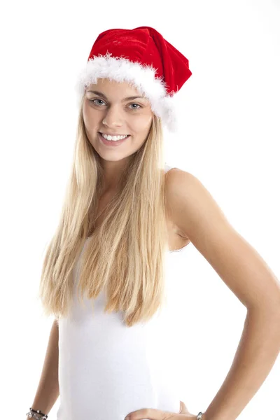 Chica Agradable Navidad — Foto de Stock