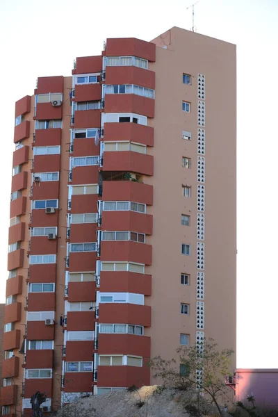 Fassaden Benidorm Costa Blanca Spain — стоковое фото