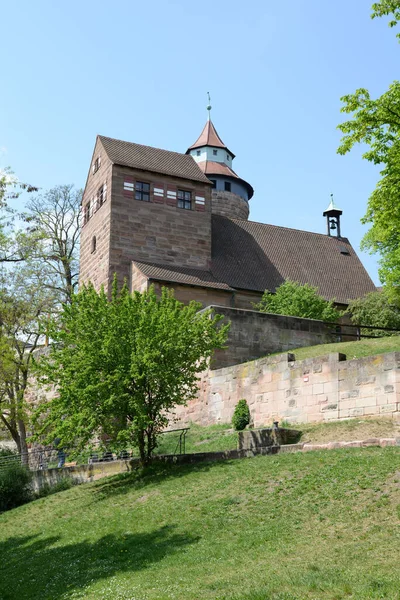 Burg Nürnberg Burg Nürnberg Mauer Burgmauer Befestigung Turm Brunnenturm Turm — Stockfoto