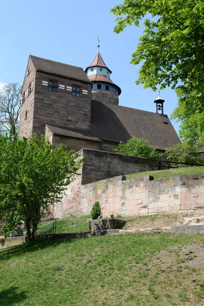 Burg Nürnberg Burg Nürnberg Mauer Burgmauer Befestigung Turm Brunnenturm Turm — Stockfoto