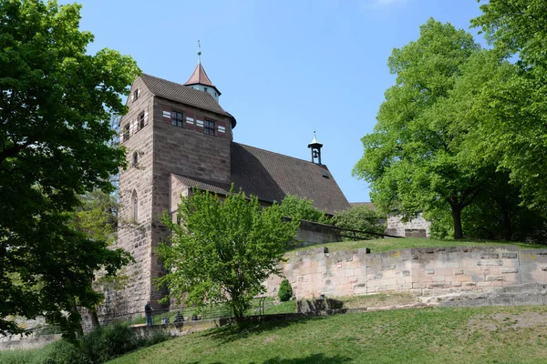 Kasteel Van Neurenberg Kasteel Nuremberg Muur Kasteelmuur Fortificatie Toren Sinnwell — Stockfoto