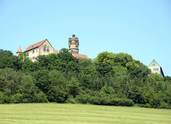 Ronneburg Burg Fortaleza Wetterau Hessen Alemanha Campo Getreidefeld Getreidefelder Sommer — Fotografia de Stock