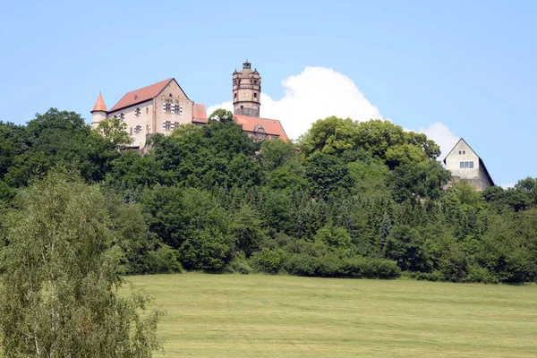 Ronneburg Burg Fort Wetterau Hessen Duitsland Veld Getreidefeld Getreidefelder Sommer — Stockfoto