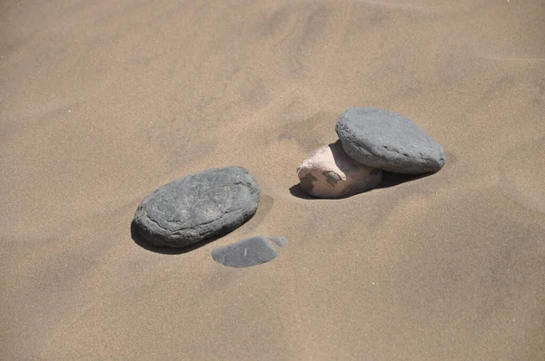 Kameny Písek Poušť Oblázky Příroda Krajina Písek Poušť Kámen — Stock fotografie