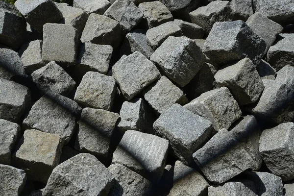 Piedra Ladrillo Gris Material Construcción — Foto de Stock