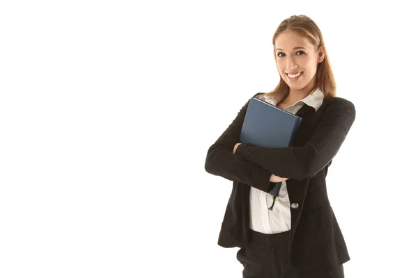 Retrato Atractiva Mujer Negocios — Foto de Stock