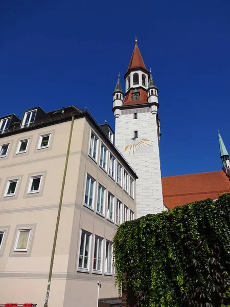 Budynki Starym Mieście Monachium — Zdjęcie stockowe