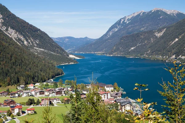 Udsigt Hallstatt Austrien - Stock-foto