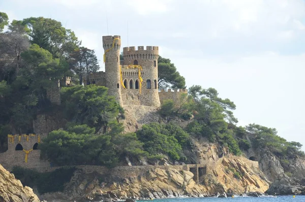 Lloret Mar Costa Brava Spanien Private Burg Castillo — Stockfoto