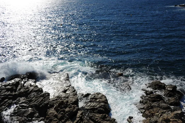 Onde Sul Mediterraneo Spagna — Foto Stock