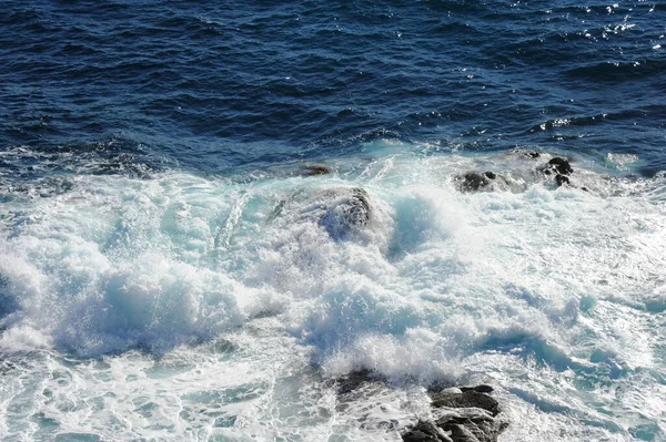 Vagues Sur Méditerranée Espagne — Photo