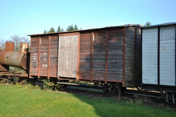 Treno Merci Sulla Stazione Ferroviaria — Foto Stock