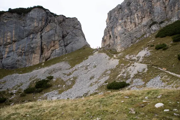 Hermosa Vista Sobre Los Alpes Montañas Fondo — Foto de Stock