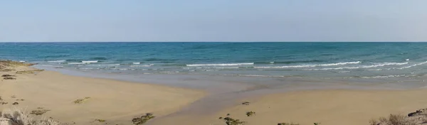 Panorama Pemandangan Pantai Berpasir Dekat Costa Calma — Stok Foto