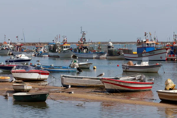 Αλιευτικά Σκάφη Στη Santa Luzia — Φωτογραφία Αρχείου