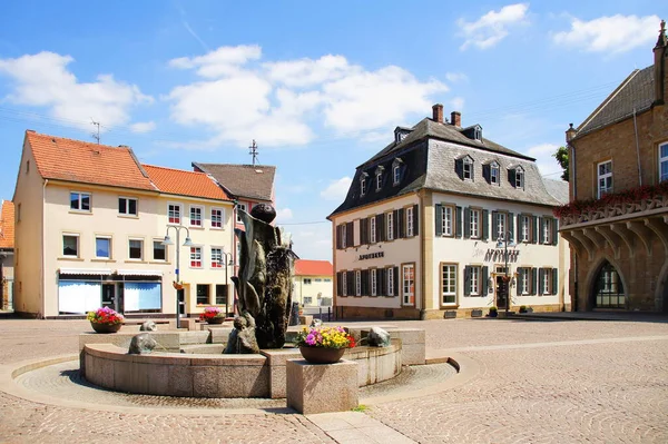 Bad Sobernheim Nahe Brunnen Market Square — Stock Photo, Image