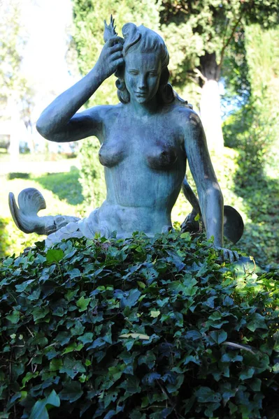 Espagne Lloret Mer Costa Brava Botanischer Garten Clotilde Ume Statuen — Photo