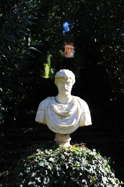 Spanien Sea Lloret Costa Brava Botanischer Garten Clotilde Ume Statuen — Stock Photo, Image