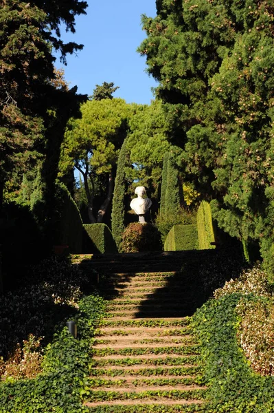 Espagne Lloret Mer Costa Brava Botanischer Garten Clotilde Ume Statuen — Photo