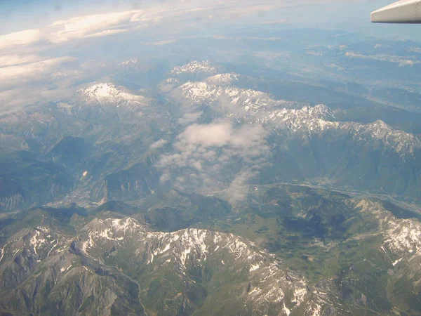 Vlucht Alpen — Stockfoto
