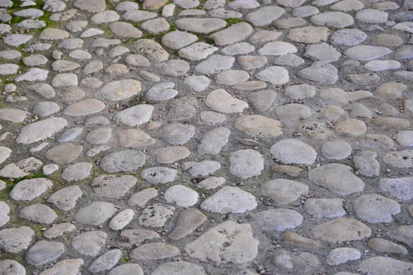 Pflastersteine Steine Auf Der Straße — Stockfoto