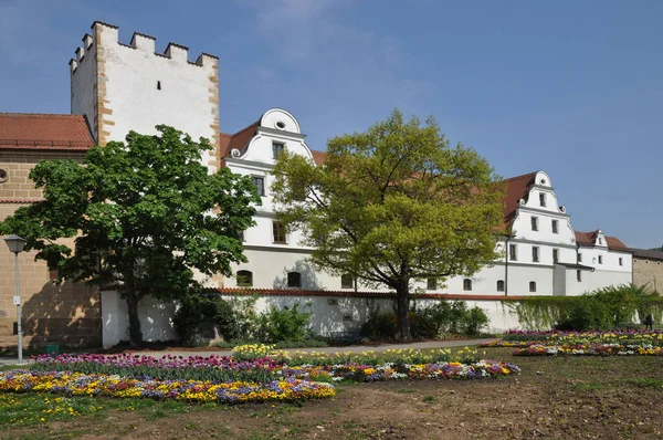 Flores Zeughaus Amberg Stadtmauer Arquitectura Baviera Baviera Oriental Alemania Casco —  Fotos de Stock