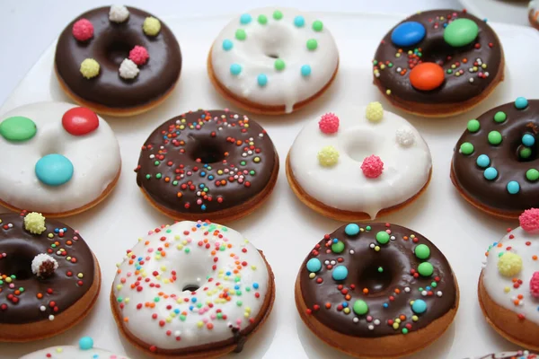 Donuts Isolated White — Stock Photo, Image
