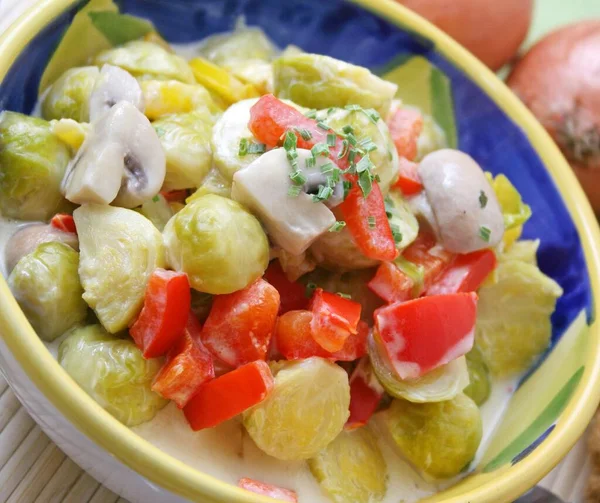 Brysselkål Vegetarisk Växtnäring — Stockfoto