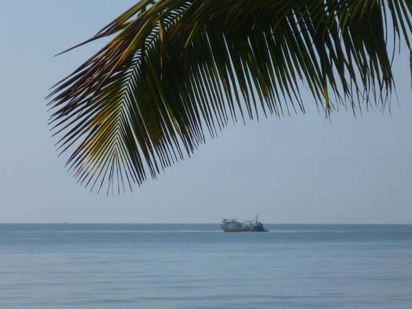 Vista Mar Barco Océano — Foto de Stock