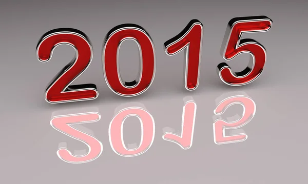 2015 Felice Anno Nuovo Sfondo Con Numeri Rossi — Foto Stock