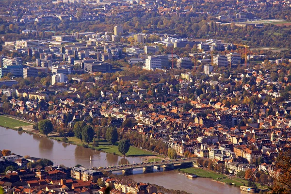 Widok Heidelberg Neckar — Zdjęcie stockowe