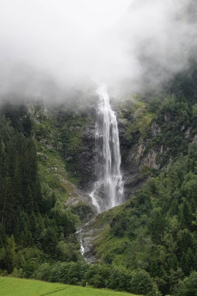 Mischbachfall Cascata Cascata Valle Dello Stubai Stubai Tirolo Austria Alpi — Foto Stock