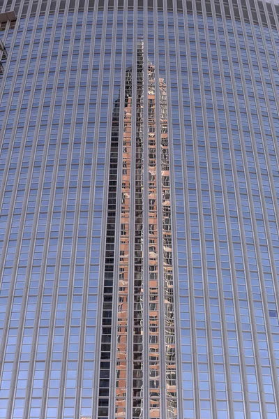 Vue Panoramique Urbaine Façade Des Gratte Ciel Modernes — Photo