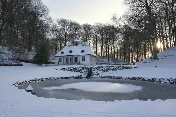 Лізелунд Парк Замок Взимку — стокове фото