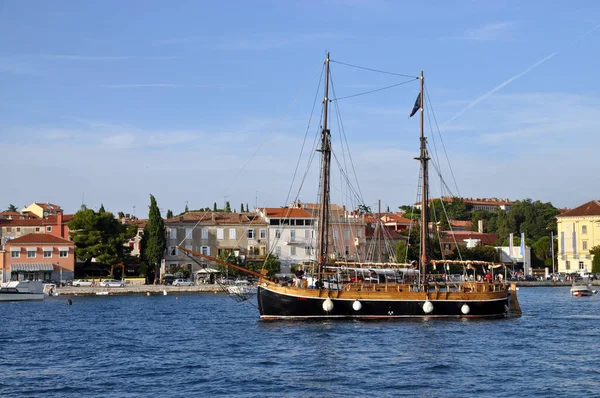 Rovinj Ship Boat Sailing Ship Sailing Boat Harbour Istria Croatia — 图库照片