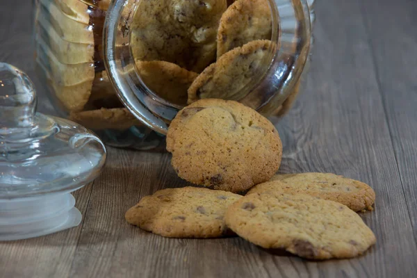 Freshly Baked Cookies Glass — Stock Photo, Image