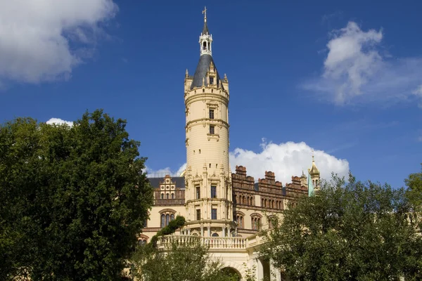 Zámek Schwerin Sídlo Státního Parlamentu Schwerin Mecklenburg Vorpommern Německo — Stock fotografie