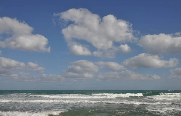 Sandstrand Strand Kust Strand Stalida Stalidas Malia Betong Grekland Hav — Stockfoto