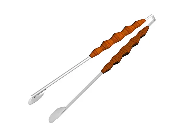 Render Cartoon Character Chopsticks — Stock Photo, Image