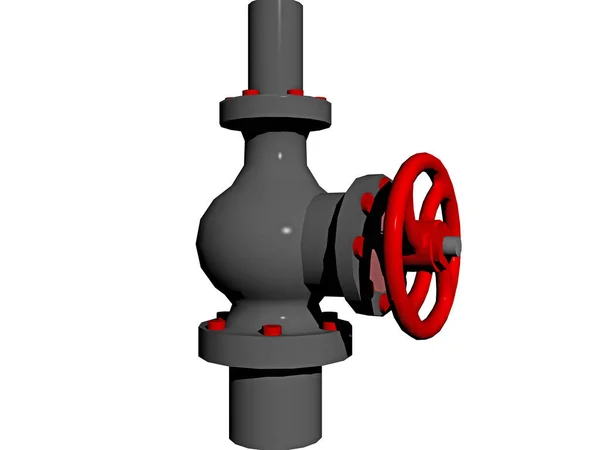 Rendering Van Een Gasleiding — Stockfoto