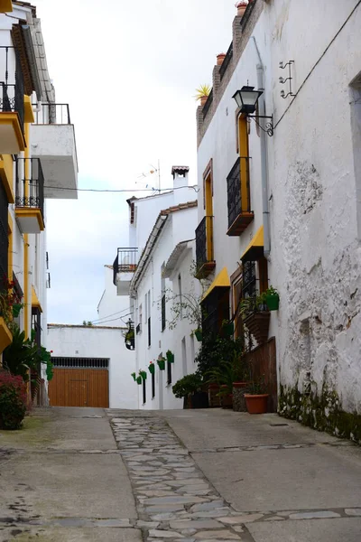 Evler Fassaden Benarrab Kosta Del Sol Spanya — Stok fotoğraf