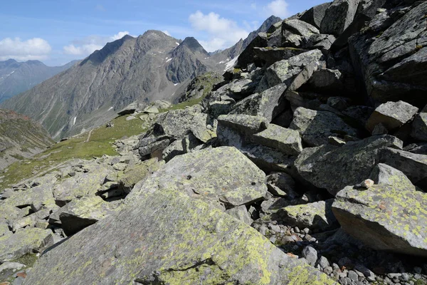 Stubai Bergwandelen Stubai Alpen Stubai Vallei Alpen Berg Bergen Hoge — Stockfoto